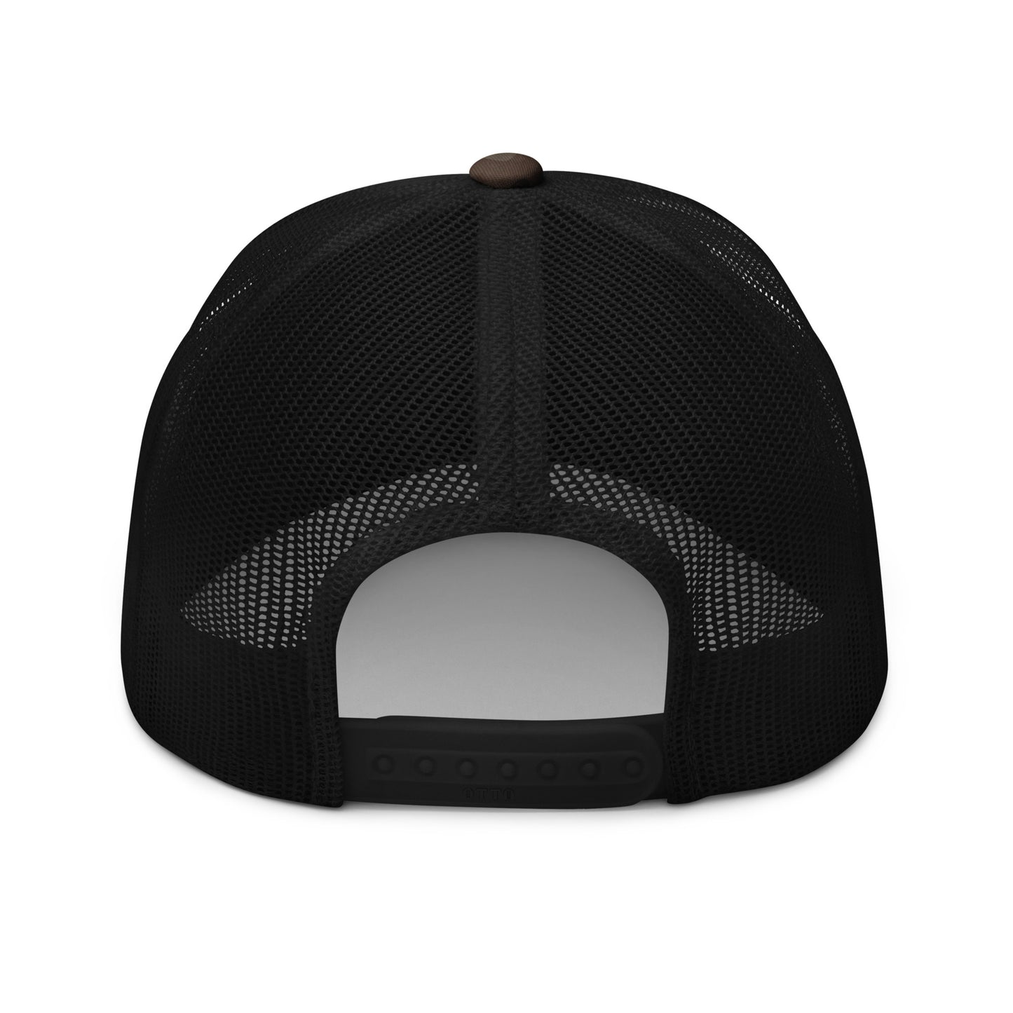 Camo Trucker Hat Black Logo